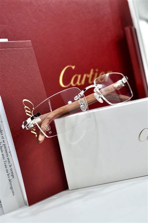 cartier c decor glasses|cartier occhiali senza montatura.